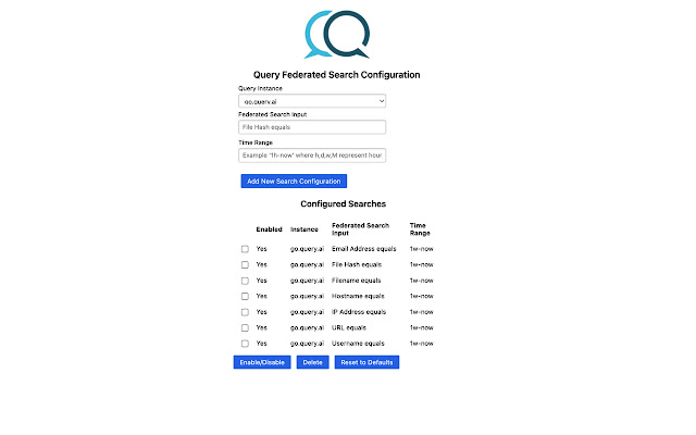 Query: Cybersecurity Federated Search