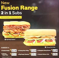 Subway menu 1