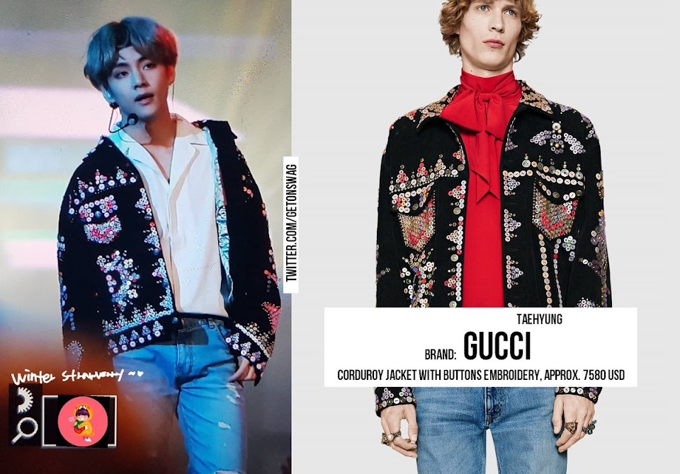 all the Gucci BTS wore at their AMA performance - Koreaboo