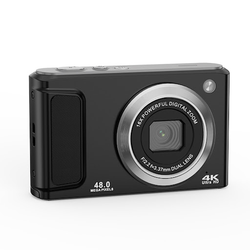 Title 3, Entry-Level 4K HD Digital Camera with Front and...