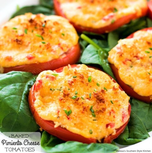 Click Here for Recipe: Baked Pimiento Cheese Tomatoes