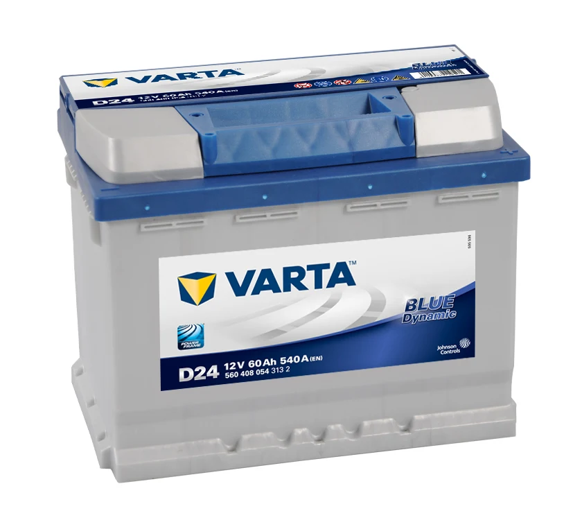 Bilbatteri 12V 45Ah Varta Blue Dynamic B34 LxBxH=238x129x227mm