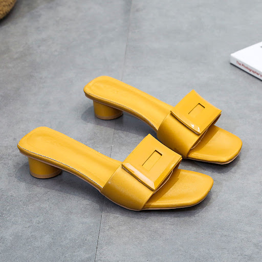 Title 5, Fashion Square Buckle All Match Thick Flip Flop...