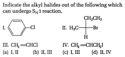 (1) Substitution reaction