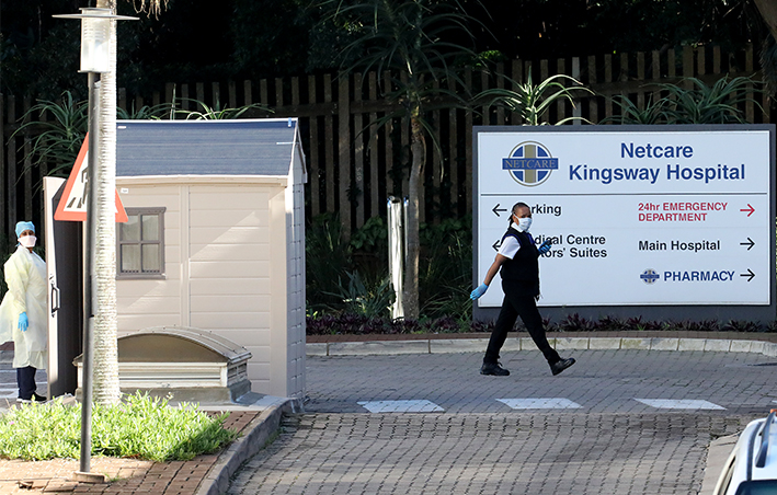 Netcare's Kingsway Hospital confirmed that one patient had tested positive for Covid-19. The hospital has closed the trauma and radiology units.