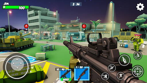 Screenshot FPS Police Gun Game: PIXEL War