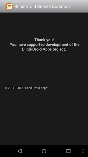 Blind-Droid Bronze Donation