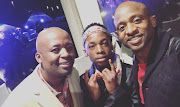 Nkululeko Nciza, centre, was dripping hard at his matric farewell.