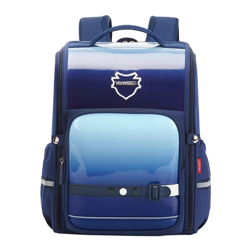Sac à dos scolaire spatial imperméable en tissu Oxford britannique résistant à l'usure, idéal pour livres et gadgets, durable et sûr.