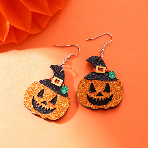 Title 2, Womens Halloween Pumpkin Hat Multi-layer Handm...