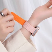 【Vận Chuyển Nhanh】Dây Đeo Silicone Khóa Nam Châm Sản Phẩm Chất Lượng Cho Apple Watch Ultra 49Mm 45Mm 44Mm 41Mm 40Mm