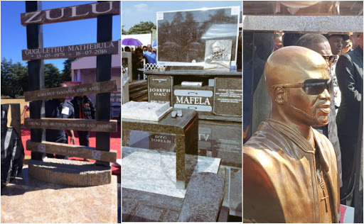 Several celebs have been honoured with lavish tombstones.