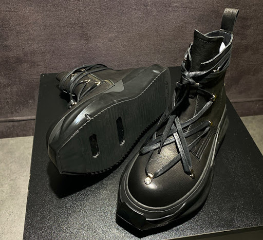 Title 6, Mens Top Layer Cowhide Platform High-top Ankle...