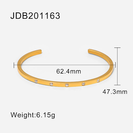 Title 4, Fashionable and versatile gold-plated stainless...