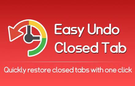 Easy Undo Closed Tab small promo image