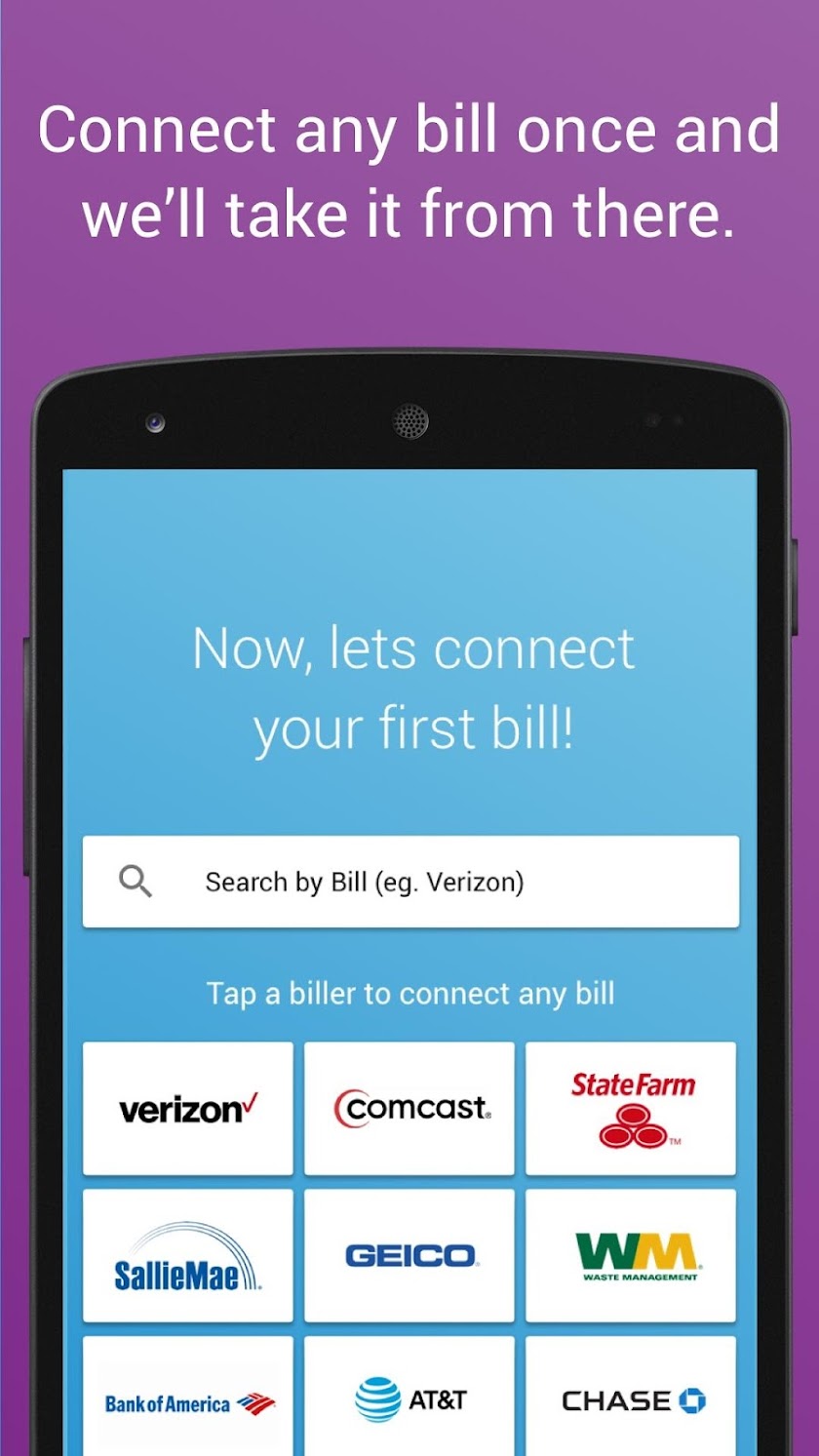 BillGO – Intelligent Bill Pay Screen 2