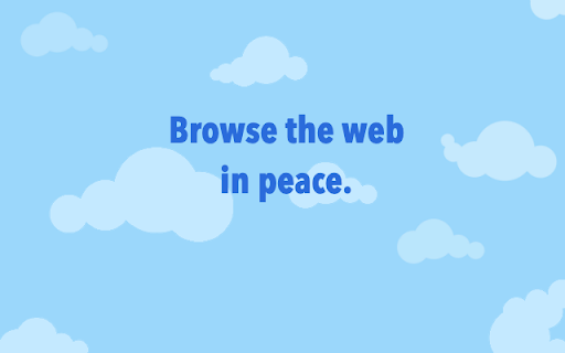 Browse the web peace. 