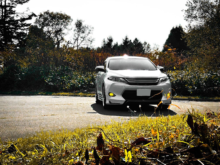 ハリアーの10月も宜しくお願いします・車高調整・洗車・ドアバイザー無し派に関するカスタム事例の投稿画像1枚目