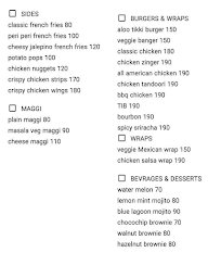 Burger Griddle menu 1