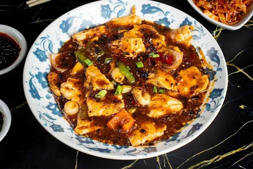 Stir Fried Chicken In Mountain Chilli Sauce (Mc)