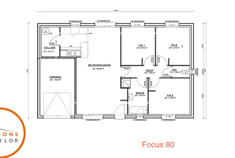  Vente Terrain + Maison - Terrain : 539m² - Maison : 80m² à Chemaudin (25320) 