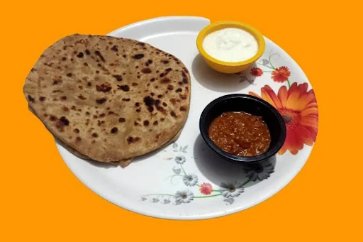 Gobi Achari Paratha With Chaas