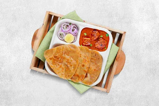 Chicken Tikka Masala Paratha Thali (Meal)