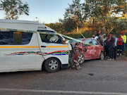 A light motor vehicle and a taxi collided in Swayimane in KwaZulu-Natal.