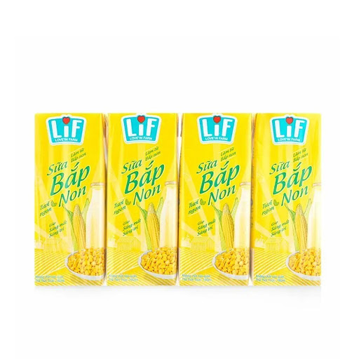 Sữa bắp non LiF lốc 4 hộp x 180ml