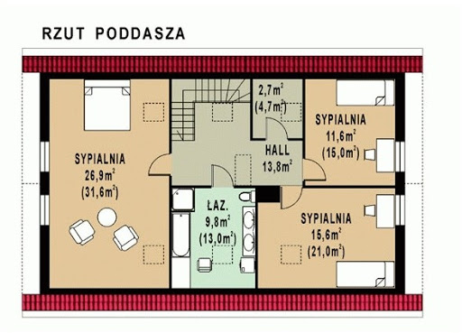 WB-3459 - Rzut poddasza