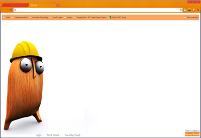 Orange Google Chrome Theme