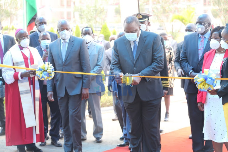 President Uhuru Kenyatta officially opens Kenyatta University Teaching,Referral and Research Hospital on September 10, 2020.