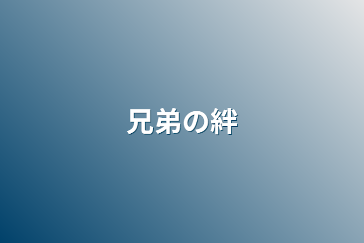 「兄弟の絆」のメインビジュアル