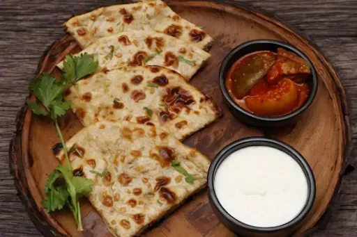 2 Onion Parantha And Dahi