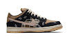 travis scott x nike sb dunk low prm qs black/parachute beige-petra brown-black