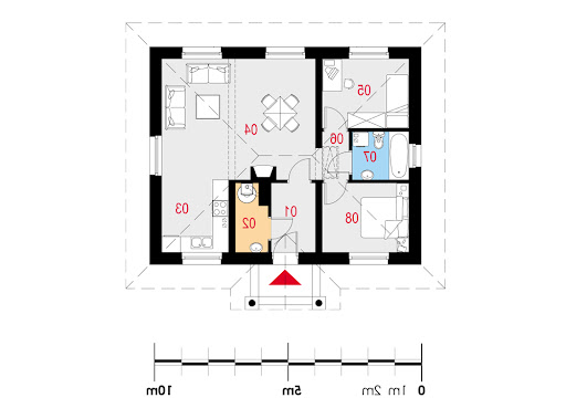 Modestus I - Rzut parteru