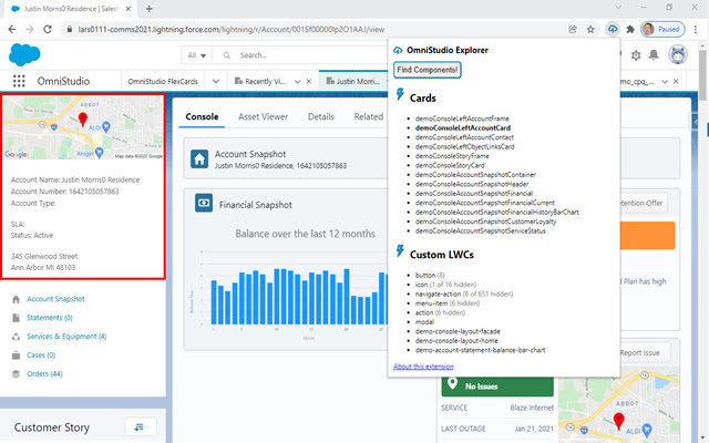 Salesforce OmniStudio Explorer chrome extension