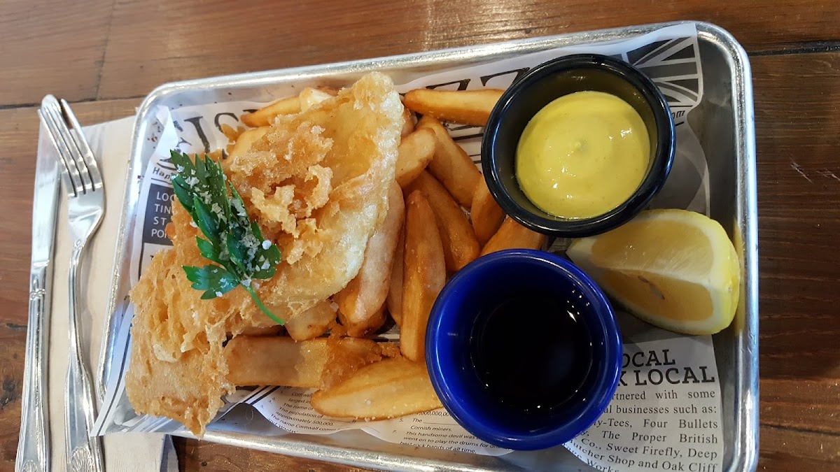 Gluten-Free Fish & Chips at Fish & Fizz