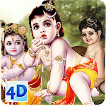 Cover Image of डाउनलोड 4D लिटिल कृष्णा ऐप और लाइव वॉलपेपर 7.4 APK