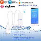 Cảm Biến Báo Tràn Nước Hệ Tuya, Kết Nối Zigbee / Wifi, App Smart Life / Tuya / Home Assistant - 