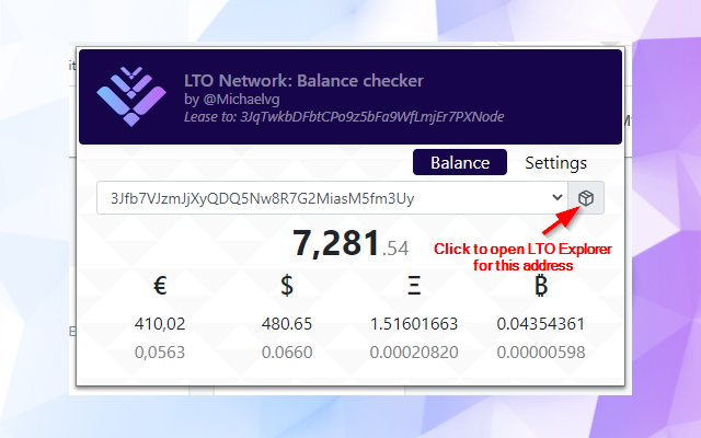 LTO Network Balance Checker Preview image 4