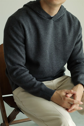 Title 8, Mens Retro Pullover Hooded Sweater, long sleev...