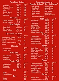 Bakers And More menu 2