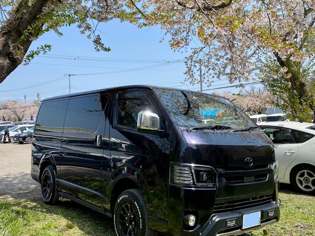 ハイエース のgw 花見日和 移動動物園 6 型ディーゼル4wd 空気圧わかんねーに関するカスタム メンテナンスの投稿画像 車のカスタム情報はcartune