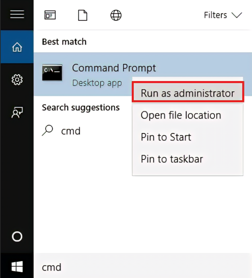 run as administrator