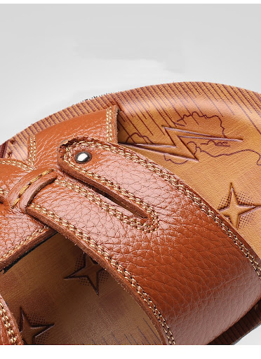 Title 8, Mens Sandals Genuine Leather Anti Slip Dual Pu...