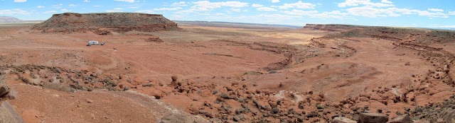 View of camp from the Red Ledges