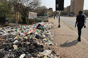 Some of the streets in Tshwane are used as rubbish dumps amid the rolling protest action.