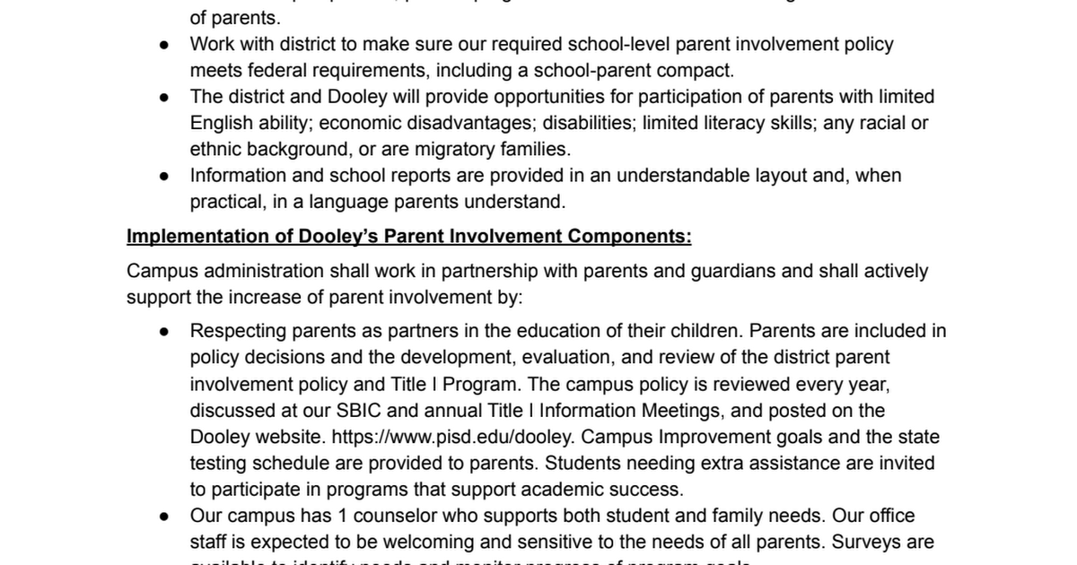 Dooley Eng 22-23 Parent Involvement Policy Eng.pdf