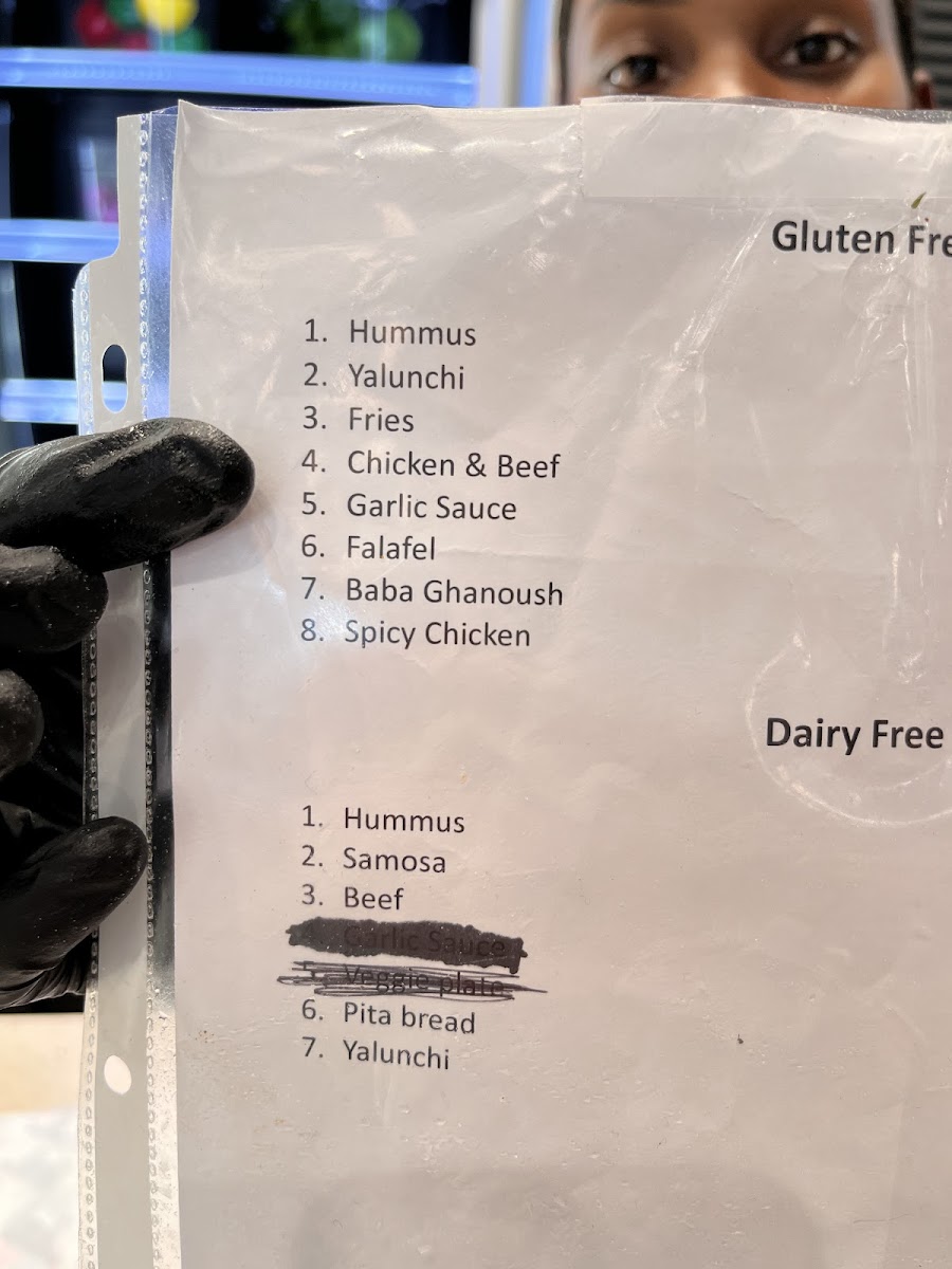 Gluten-Free at Kabab City